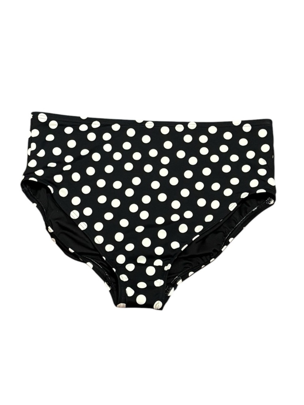 Lands' End Black and White Polka Dot‎ High-Waist Bikini Bottoms, Size 16W, NWT - Picture 3 of 8